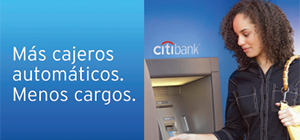 An ATM partnership between Citibank and Continental National Bank, in Miami, uses Spanish materials to reach Continental’s Hispanic customers.
