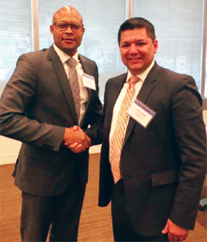 Jesse Jackson, a Senior Vice President of Texas Capital Bank, and Jose 