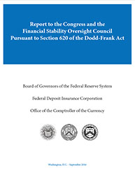 Report to the Congress and the Financial Stability Oversight Council Pursuant to Section 620 of the Dodd-Frank Act Cover Image