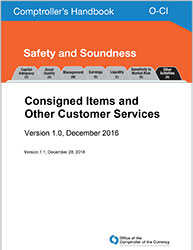 Comptroller's Handbook: Consigned Items and Other Customer Services Cover Image