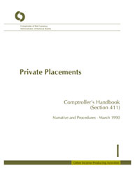 Comptroller's Handbook: Private Placements Cover Image