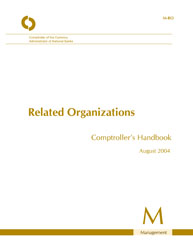 Comptroller's Handbook: Related Organizations Cover Image