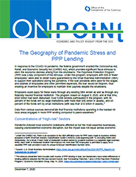 On Point Cover Image: The Geography of Pandemic Stress and PPP Lending