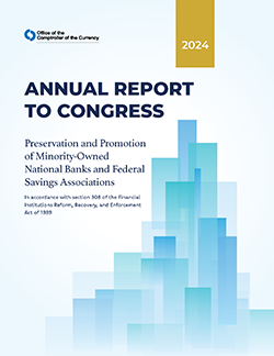 Report to Congress on Preserving and Promoting Minority Depository Institutions 2024 Cover Image