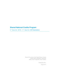 Shared National Credits 2017 Cover Image