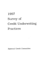 Survey of Credit Underwriting Practices 1997 Cover Image