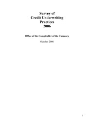 Survey of Credit Underwriting Practices 2006 Cover Image