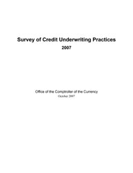 Survey of Credit Underwriting Practices 2007 Cover Image